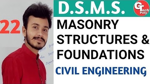 DSMS | Masonry structures and foundations | Retaining wall | Civil Engineering by Gaurav Sir