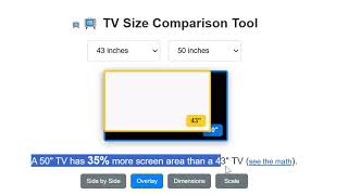 43 vs 50 vs 65 Inch TV: Side-by-Side Comparison