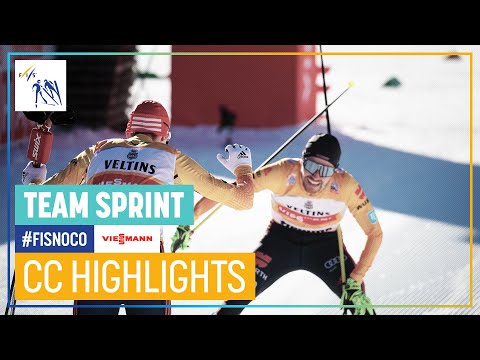 Frenzel / Riessle hold off Austria | Team Sprint | Val di Fiemme | FIS Nordic Combined
