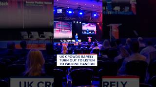UK crowds barely turn out to listen to Pauline Hanson | 9 News Australia