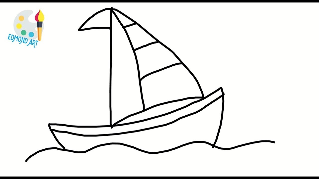  drawing draw sailing How To Draw A Sailing Boat Bagaimana