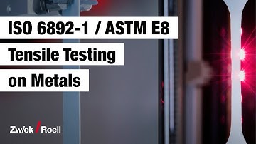Metal tensile test to ISO 6892-1 Method A and ASTM E8