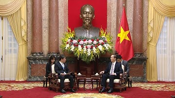 Tin Tức 24h Mới Nhất  :  Chủ tịch nước Trần Đại Quang tiếp Bộ trưởng Tái thiết kinh tế Nhật Bản