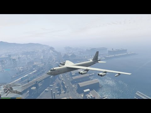 GTA 5 Mod Máy Bay #1 - Boeing B-52 ném bom khu Quân Đội