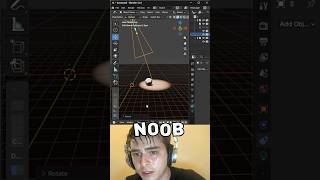 Blender NOOB vs PRO: Tracking a Spotlight to an Object - #blender #graphicdesign #tutorial #shorts
