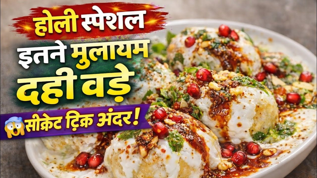 होली स्पेशल दही वड़े | मुलायम और बाजार जैसे परफेक्ट दही भल्ले घर पर 😍