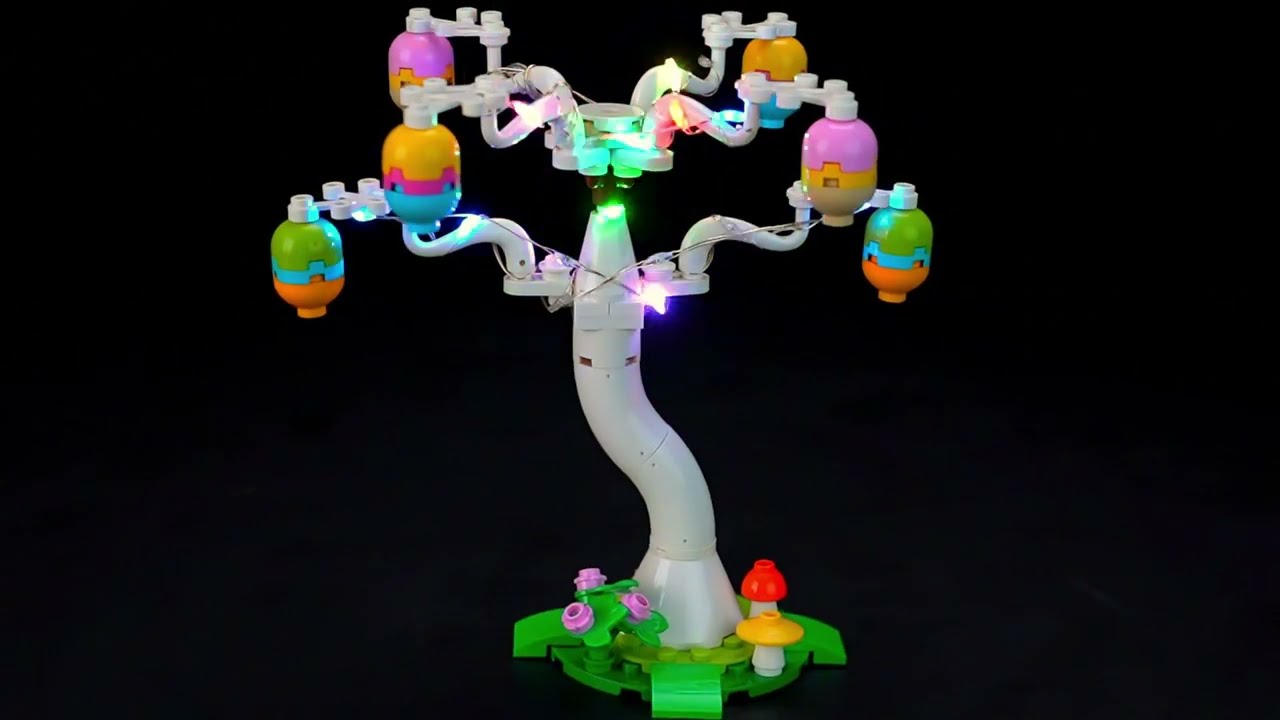 ひよこ BrickBling Light Kit for LEGO Easter Bunny and Chick Egg Hunt 40808