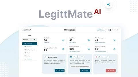 LegittMate AI Lifetime Deal - AI chatbot builder lifetime deal on AppSumo