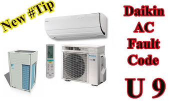 how to solve daikin ac error code u9?