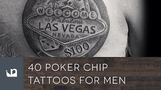 40 Poker Chip Tattoos For Men
