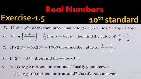 Class 10 | Chapter 1 | Real Numbers Ex 1.5 (Question number 5 to 9)|TS | AP | State Board |