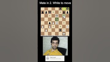 Solving chess mate in 2 puzzle - Anand