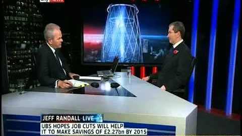 UBS announces 16% staff reduction - why ? Jeff Randall Live Sky - 30.10.2012