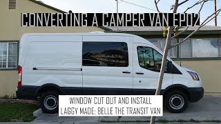 Installing C.R. Laurence and Motion Window - Van Conversion_EP02