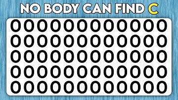 ONLY 1% CAN PASS THIS OBSERVATION TEST | NUMBER AND LETTER EDITION