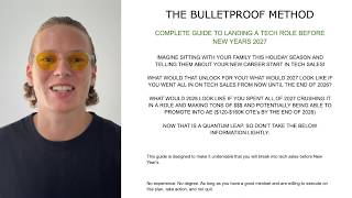 how to break into tech sales before 2027 (the bulletproof method)