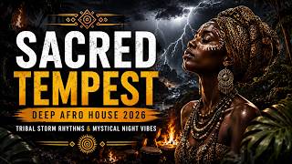 🌩️ Sacred Tempest ⚡ | Deep Afro House 2026 | Tribal Storm Rhythms & Mystical Night Vibes