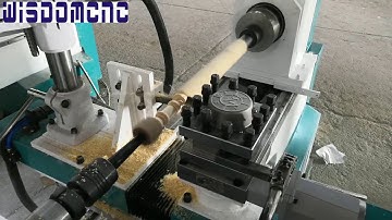 WS-L1530-4A CNC wood lathe turning and milling from WISDOMCNC