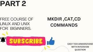 Cat , Mkdir , Cd Commands of liunx ( In Hindi) Part 2 #linux #learnlinux