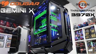 Custom Pc Build Gemini X Ryzen Threadripper 3970X, Cougar Gemini X Case.