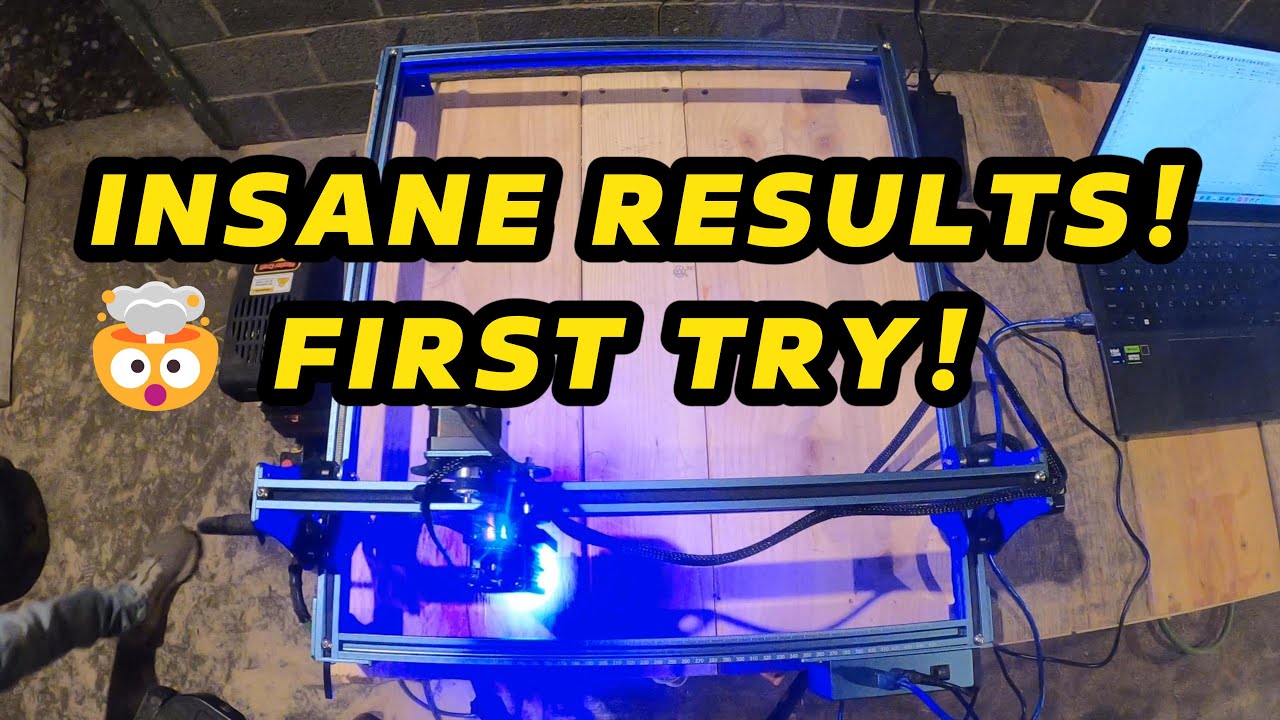FIRST TIME Using Our Laser Engraver! 🔥 Epic Workbench Engraving! 😳 ...