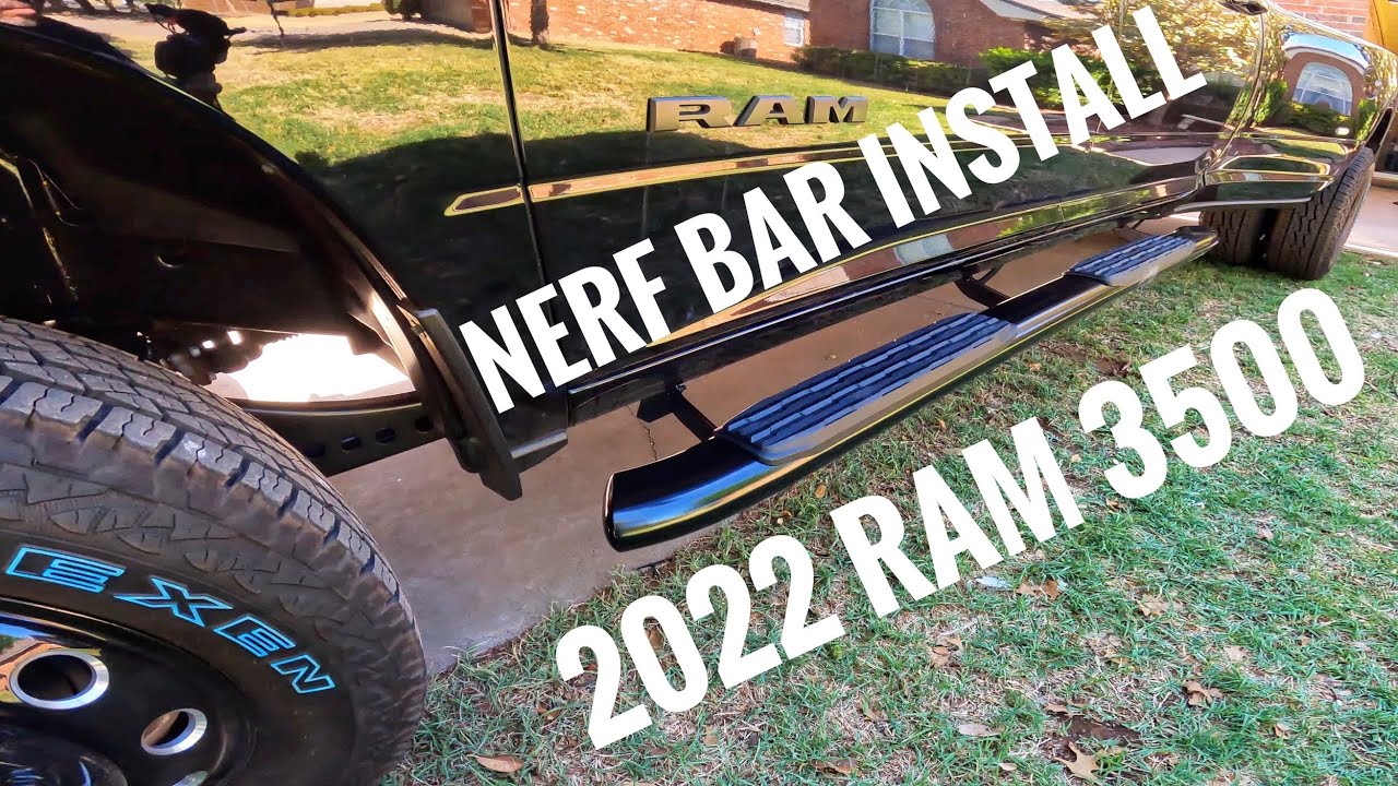 Installing Ionic 5" oval nerf bars  on the 2022 Ram 3500