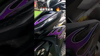 Honda Click 125 Decals Violet decals sticker