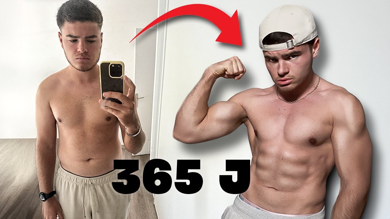 1 AN DE SPORT INTENSIF ! (TRANSFORMATION PHYSIQUE EXTRÊME)😱