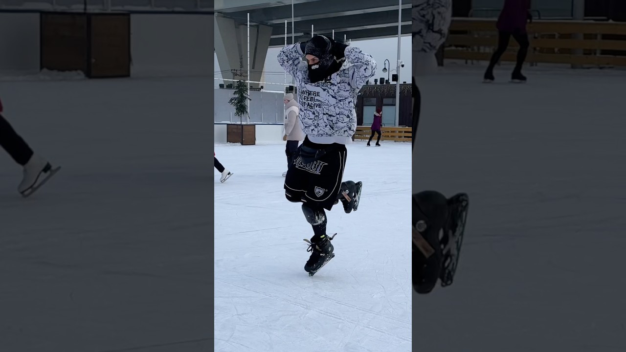 ice freestyle skating - insanity, compass, kick, grapewine, butterfly, spin and swip