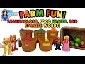 Best Learning video for Toddlers - Babies - Mario Brothers visit Farm Themed - Preschool - Toys