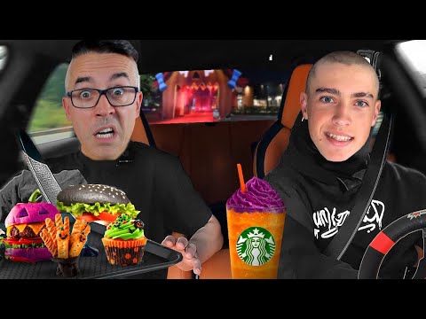 NICO CONDUCE por TODOS los FAST FOOD de HALLOWEEN!