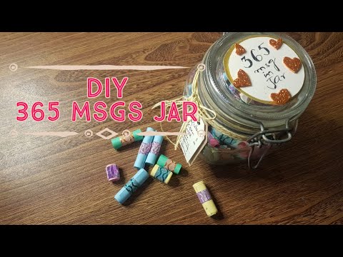 Birthday Jar 🎁 DIY Gift Idea | 365 Day Messages Jar | Reason Jar | Birthday Gift for HIM 💌