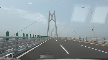 港珠澳大橋行車片段香港往珠海方向 Hong Kong Zhuhai Macao Bridge from Hong Kong to Zhuhai