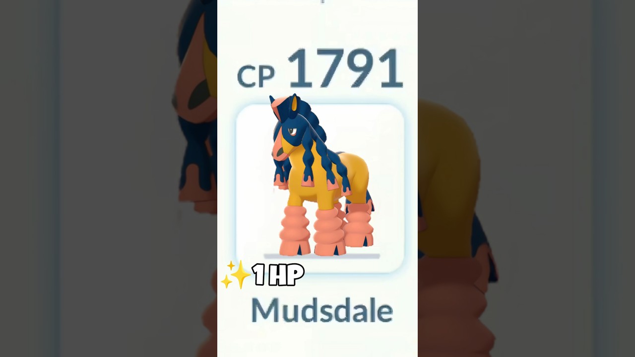 1 HP✨️Shiny Mudsdale Destroy Grunt Badly in 