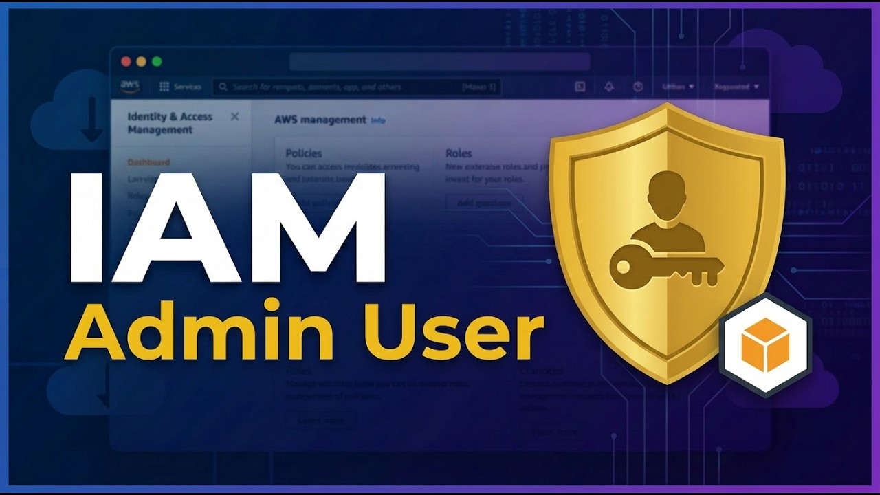 How to set up a dedicated IAM admin user