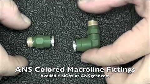 ANS Colored Macroline Fittings