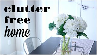TIPS FOR A CLUTTER FREE HOME DECLUTTERING MINIMALISM