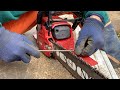 チェーンソーの目立て。をするオレンジマン神田の動画。How to sharpening a chainsaw！