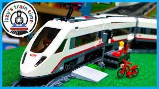 LEGO CITY HIGH SPEED PASSENGER TRAIN! Fun Toy Trains for Kids