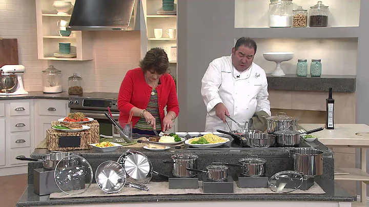 Emeril 12-Piece Stainless Steel Cookware Set with ...