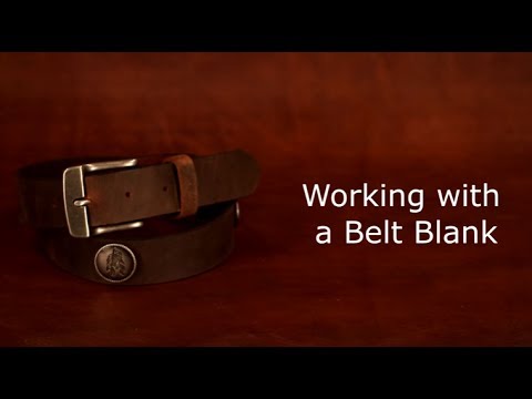 adding a buckle and conchos to a belt blank youtube