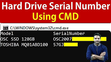 Find Hard Drive Serial Number using Command Prompt