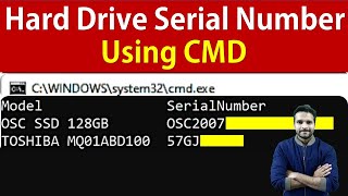 Find Hard Drive Serial Number using Command Prompt