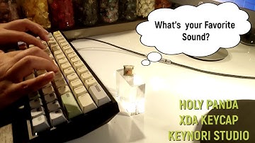 Holy Panda Switch Typing Sounds ASMR, Five Types of Keycap
