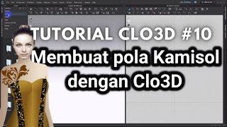 MEMBUAT POLA KAMISOL - Simulasi 3D pola kamisol screenshot 3