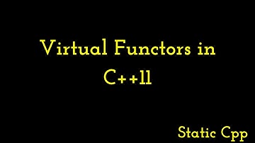 Virtual Functors in C++11| C++11 concepts