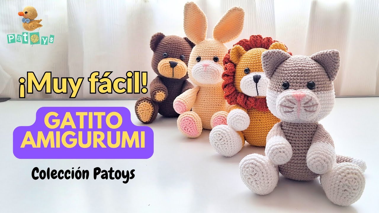 Cuerpo base amigurumi 🐈 Tutorial paso a paso | Gato a crochet