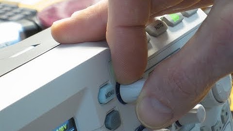 Using the Rigol multifunction knob