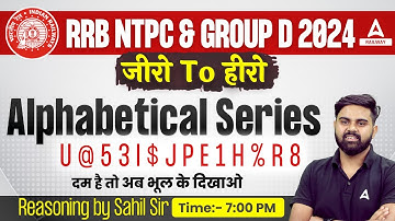 Alphabet Series Reasoning | Reasoning Tricks By Sahil Tiwari Sir | RRB NTPC/ RRB Group D 2024