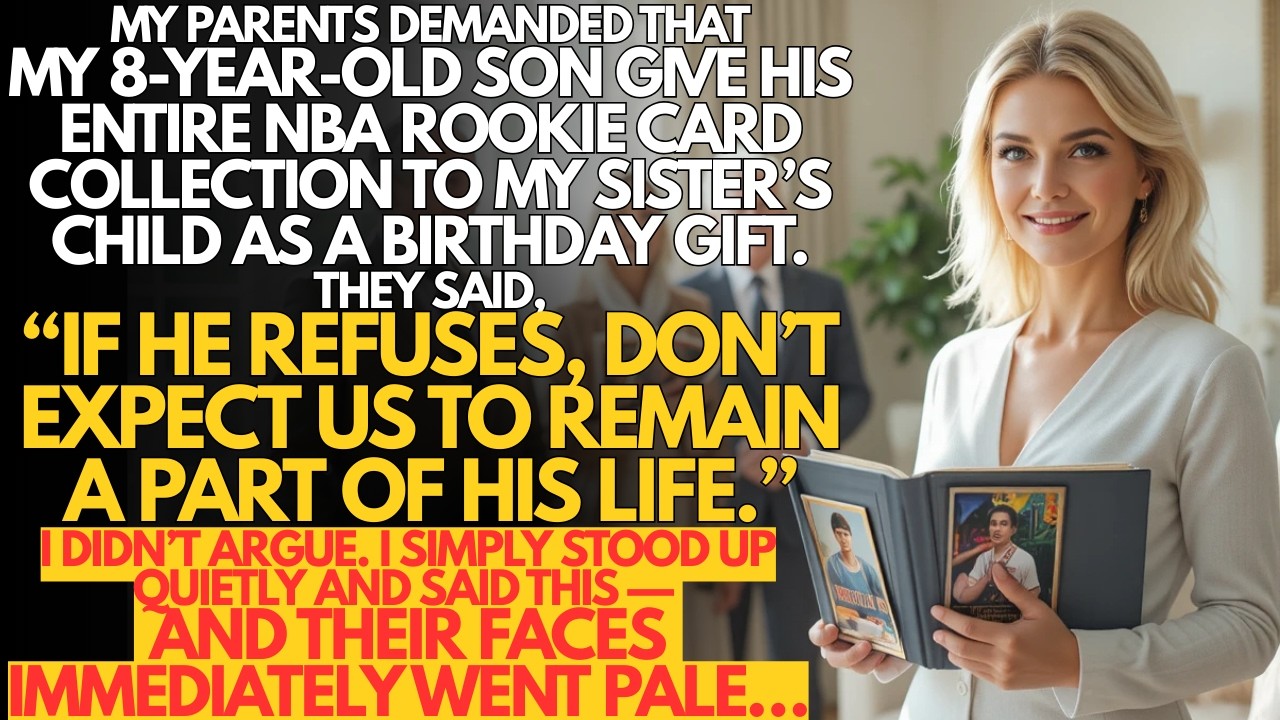 My parents demanded my 8-year-old son give his NBA rookie cards to my sister's child.RefusenoGramps.